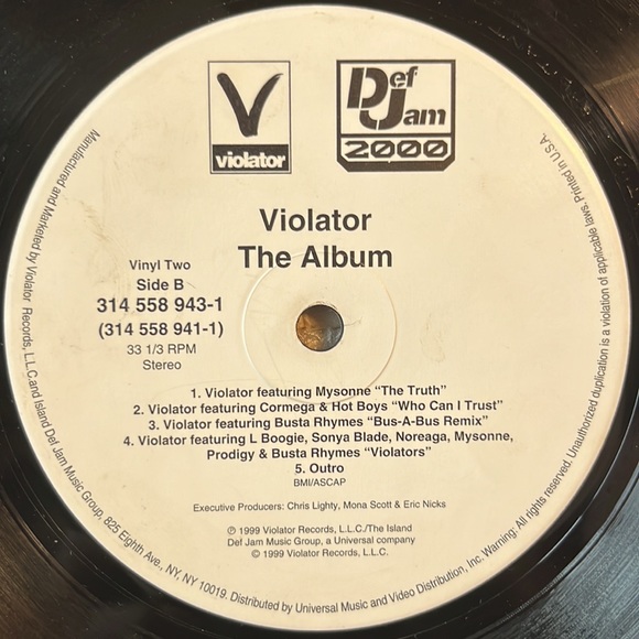 Violator - “The Album” Vinyl 2x LP (Q-tip , Busta Rhymes, N.O.R.E. ,Fat Joe,Etc) - Picture 6 of 7